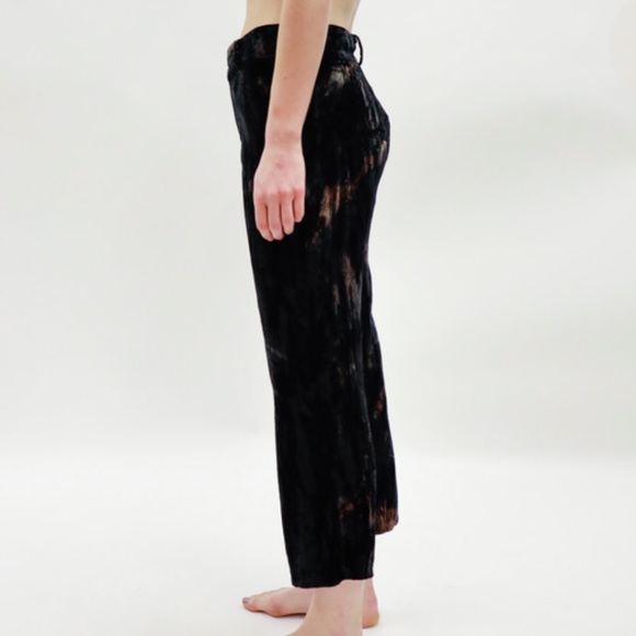 Collina Strada Velvet interrupted pants black tye dye size XS - Picture 2 of 13